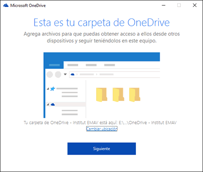 Ubicació OneDrive